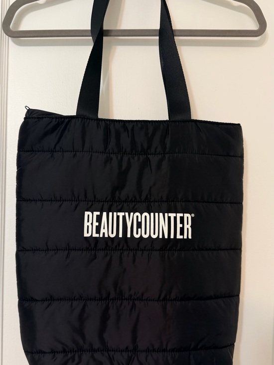 beautycounter Handbags - beautycounter Black Quilted Logo Tote